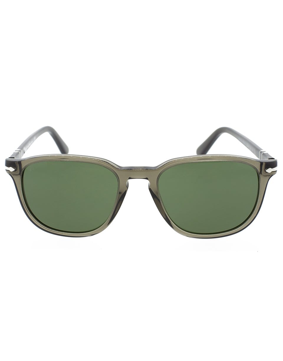 PERSOL-Grey and Green Acetate Sunglasses-GRY/GRN