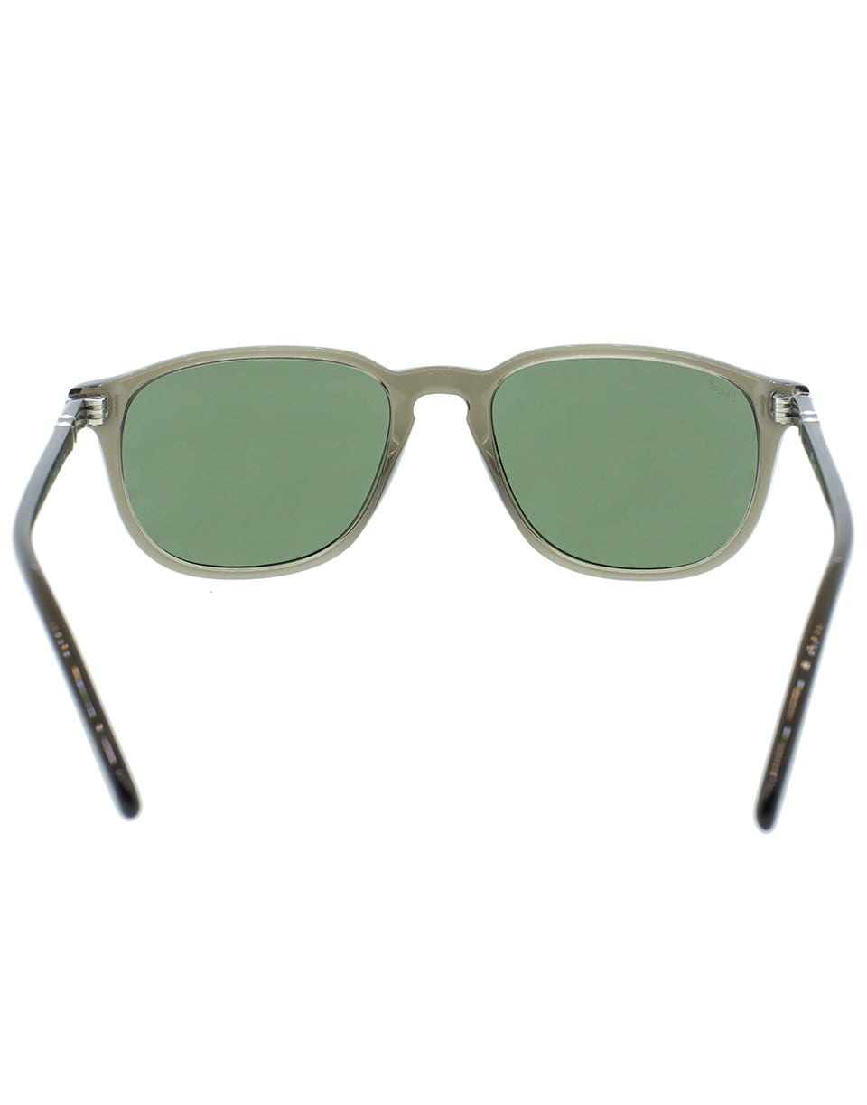 PERSOL-Grey and Green Transparent Sunglasses-GRY/GRN
