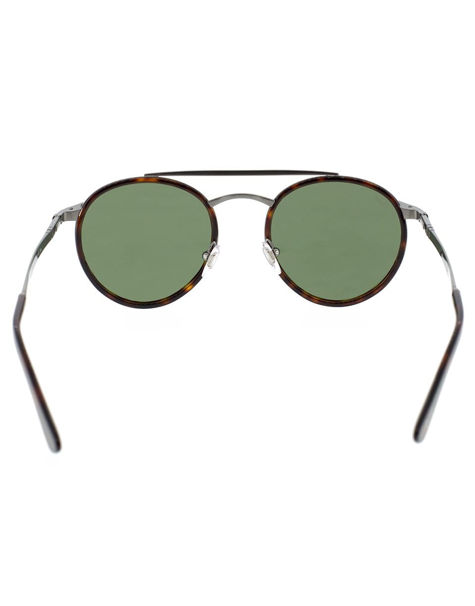 PERSOL-Steel Men's Sunglasses-GUN/GRN