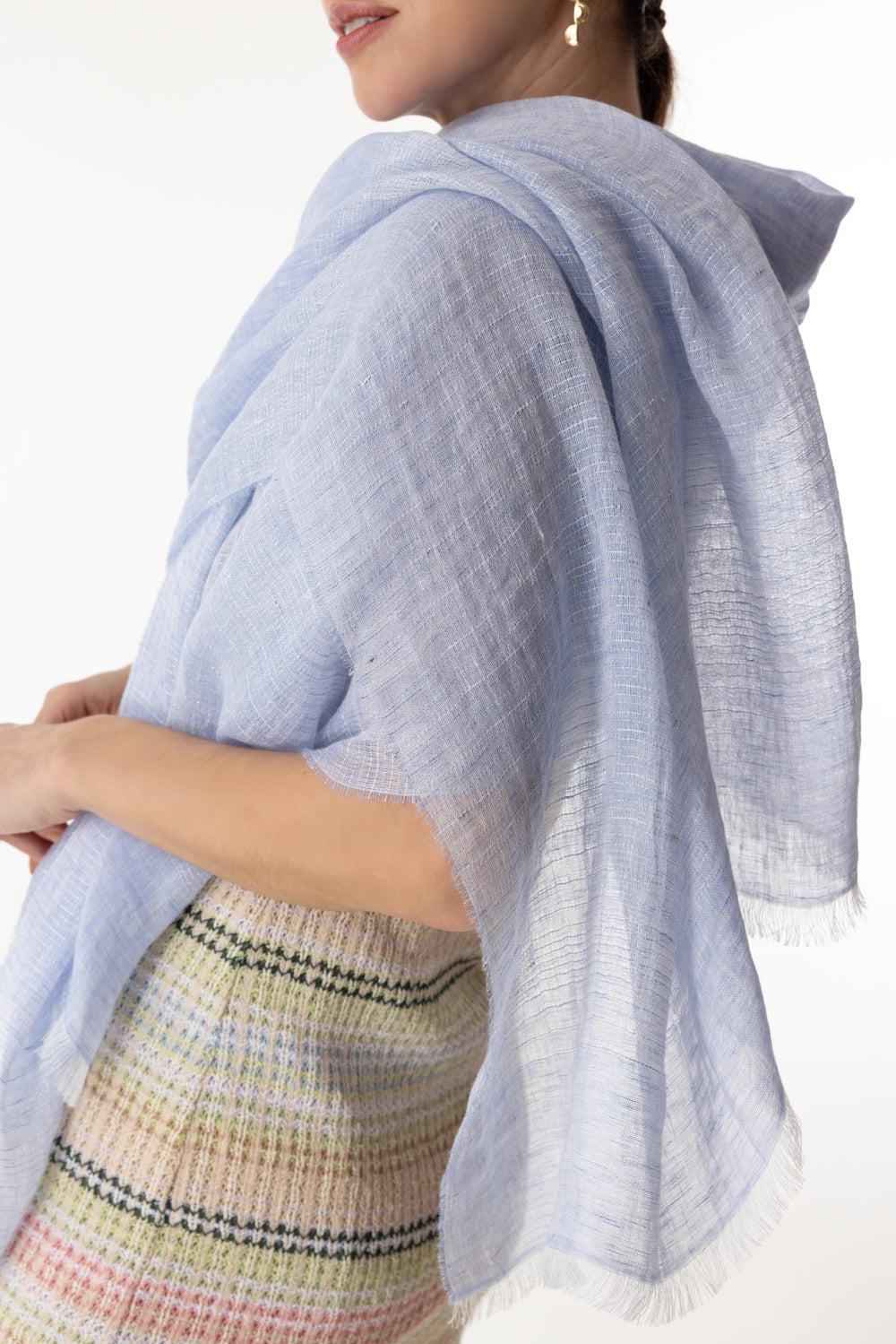 MULTI STRIPES STOLE-ATMSBLUE-O/S-ACCESSORIESCARVES-PESERICO