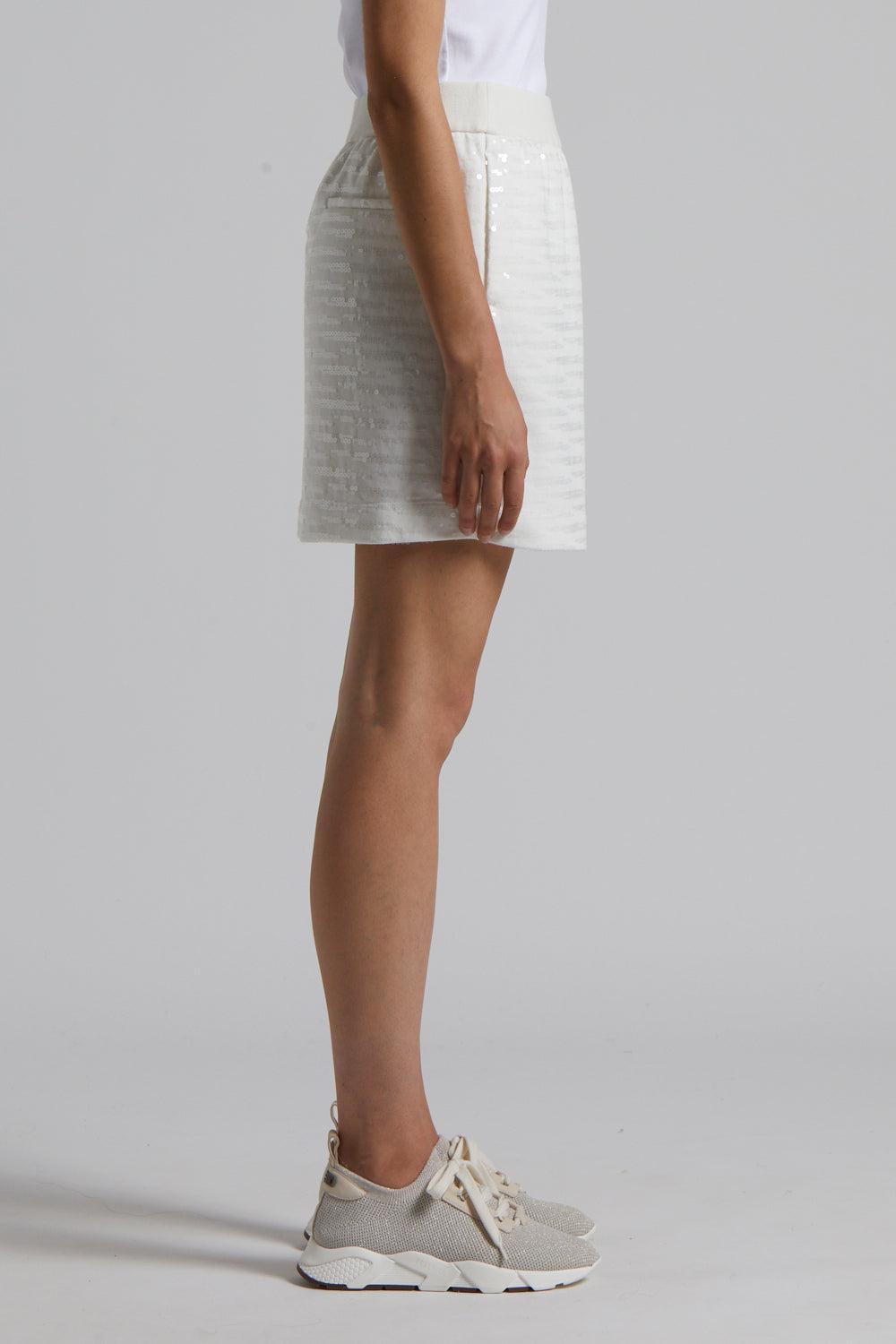 Sequin Mini Skirt-NATRL WH-38-CLOTHINGSKIRTMINI-PESERICO