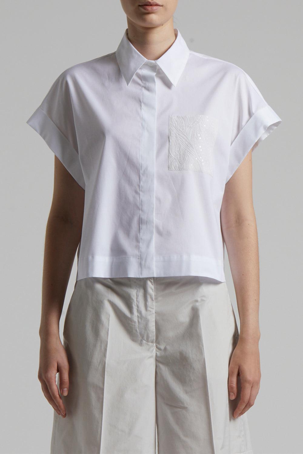 Embellished Pocket Shirt-LT WHT-38-CLOTHINGTOPBLOUSE-PESERICO