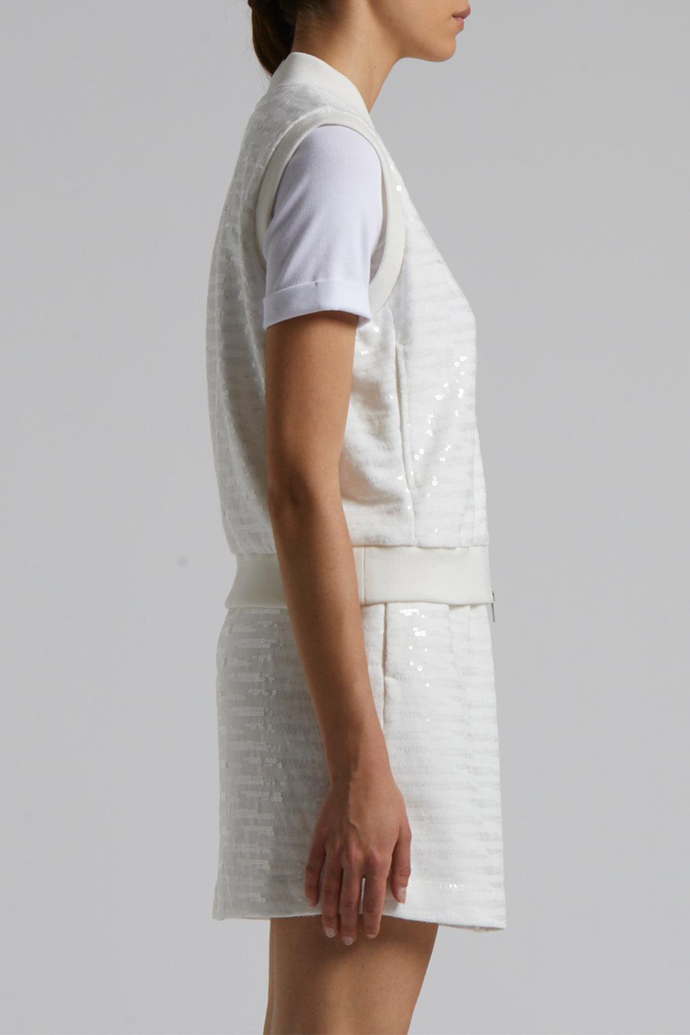 Embroidered Plush Vest-NATRL WH-38-CLOTHINGTOPKNITS-PESERICO