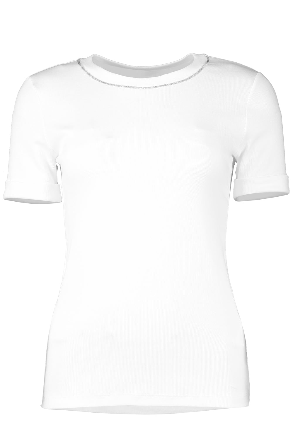 Embroidered Neckline Tee