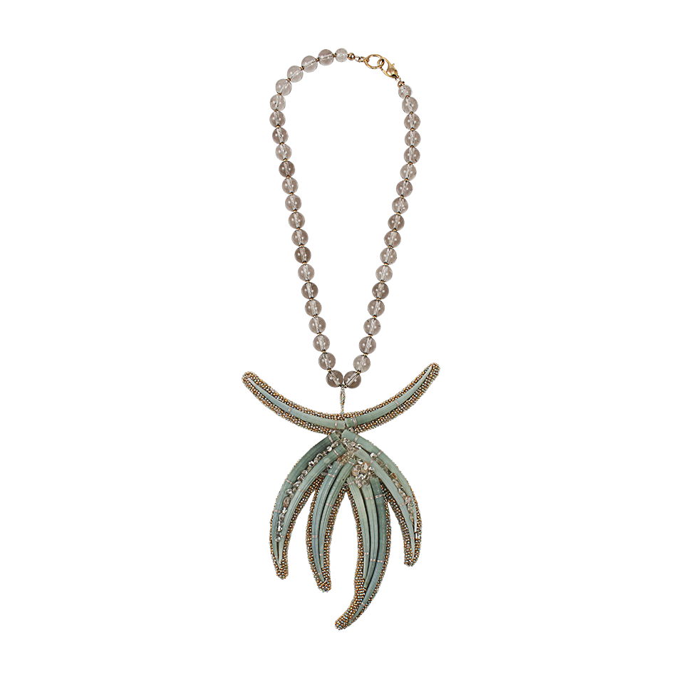 PETER CIESLA-Shell Pendant Necklace-NATGRN