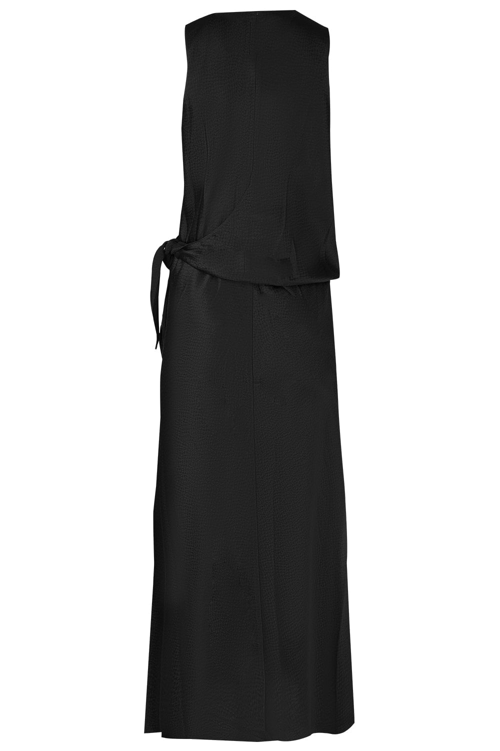 PETER COHEN-Sleeveless Wrap Dress - Black-