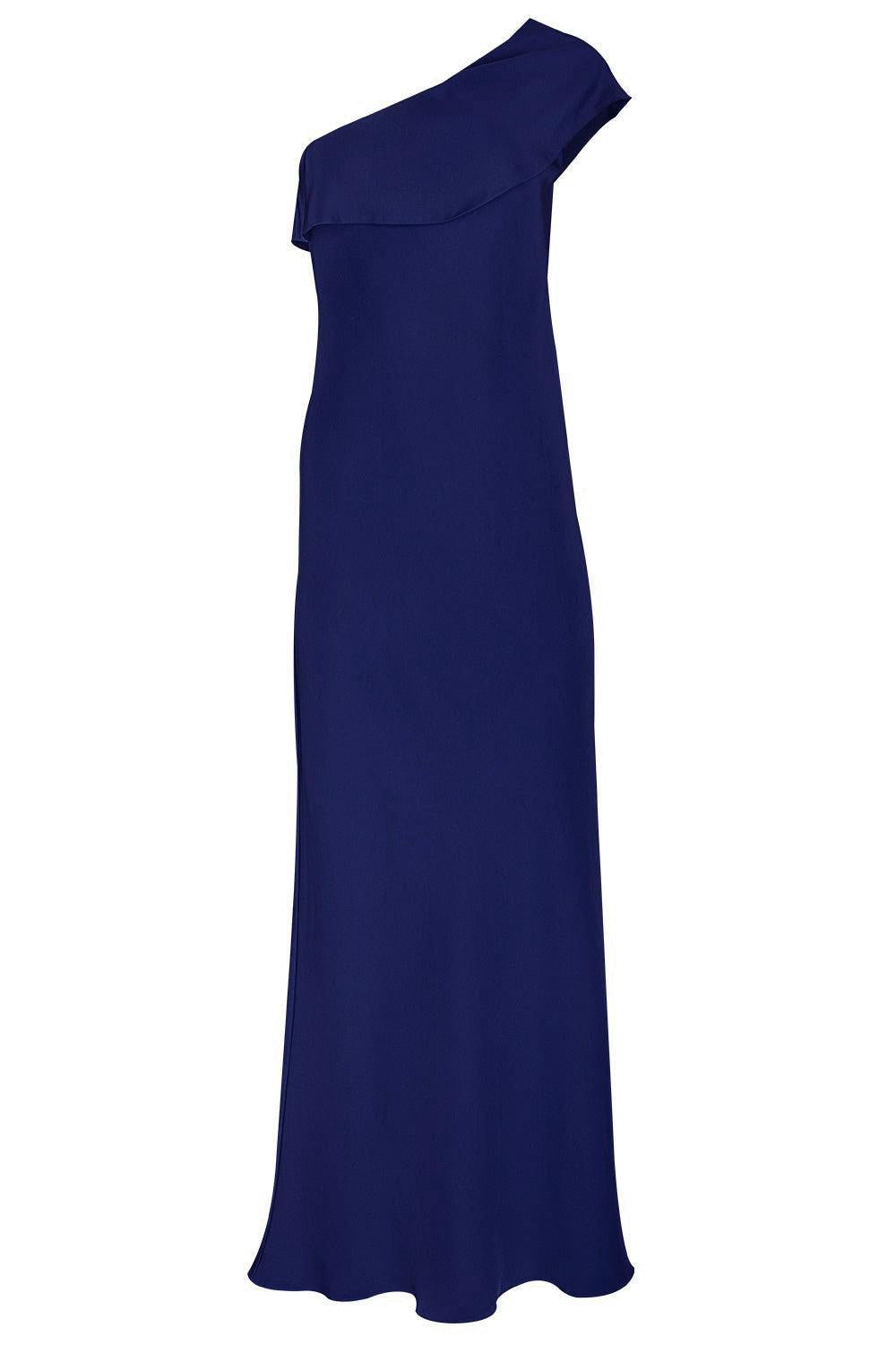 Draped Petal Gown - Sapphire-NEW SAPH-P-CLOTHINGDRESSGOWN-PETER COHEN