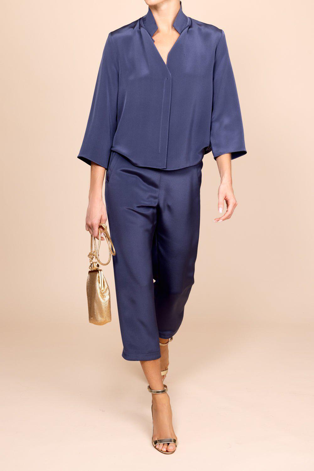 PETER COHEN-Squad Crop Pant - Denim-