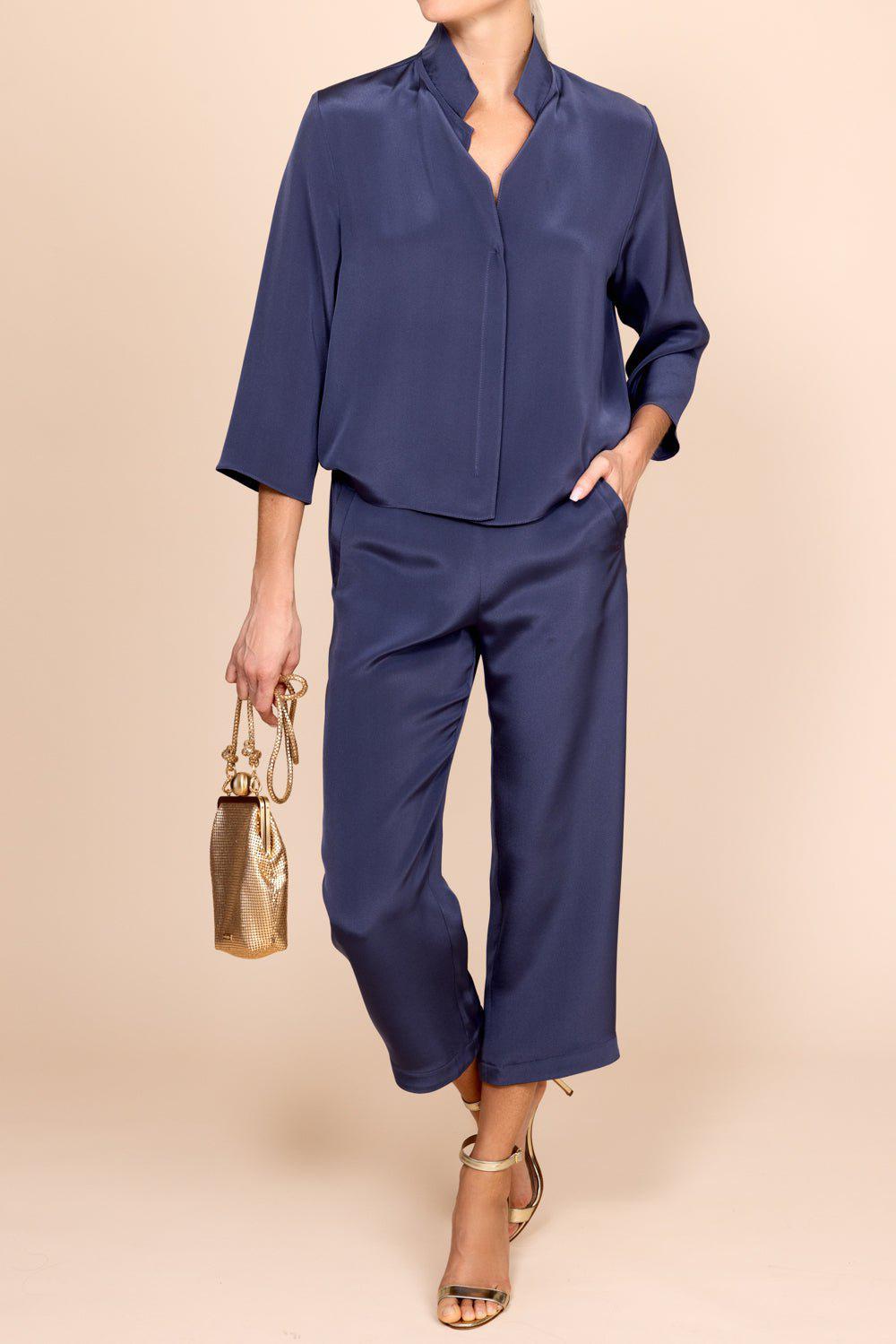 PETER COHEN-Squad Crop Pant - Denim-