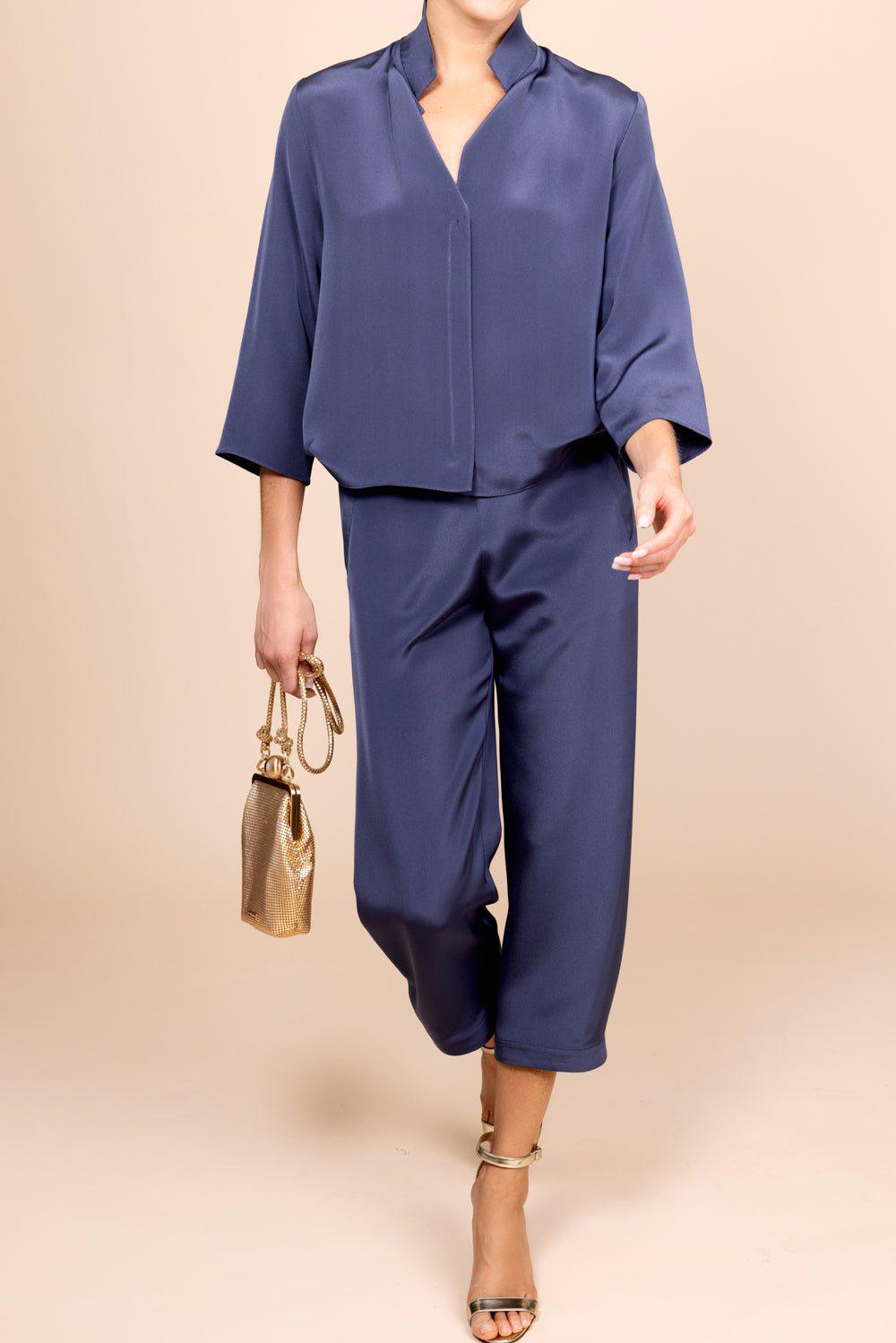 PETER COHEN-Squad Crop Pant - Denim-
