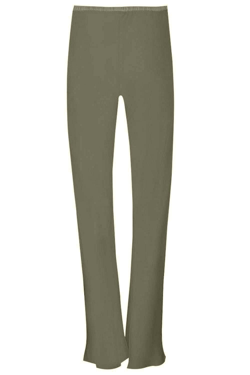 PETER COHEN-Bias Wide Leg Pant - Green Earth-