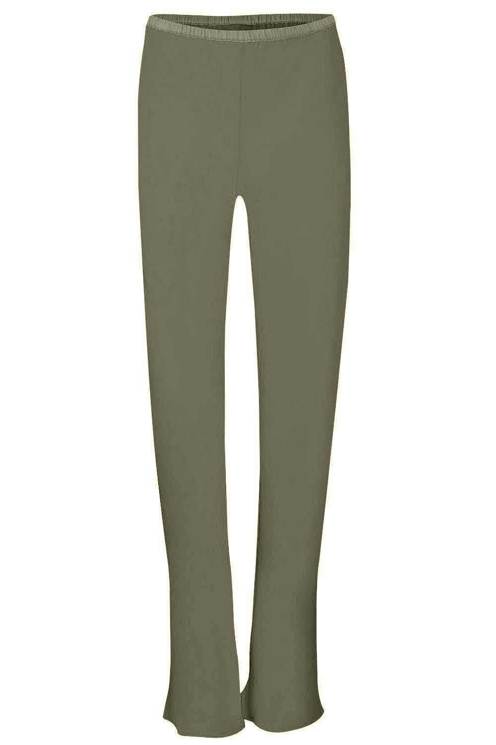 PETER COHEN-Bias Wide Leg Pant - Green Earth-