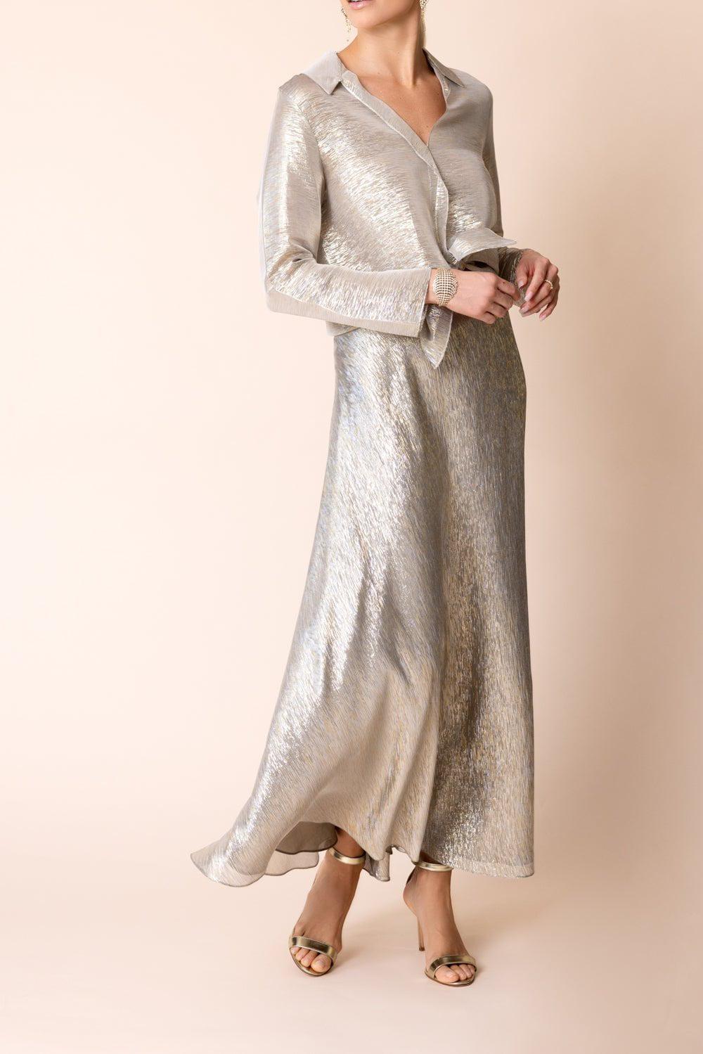 PETER COHEN-Dual Skirt - Silver Gold-
