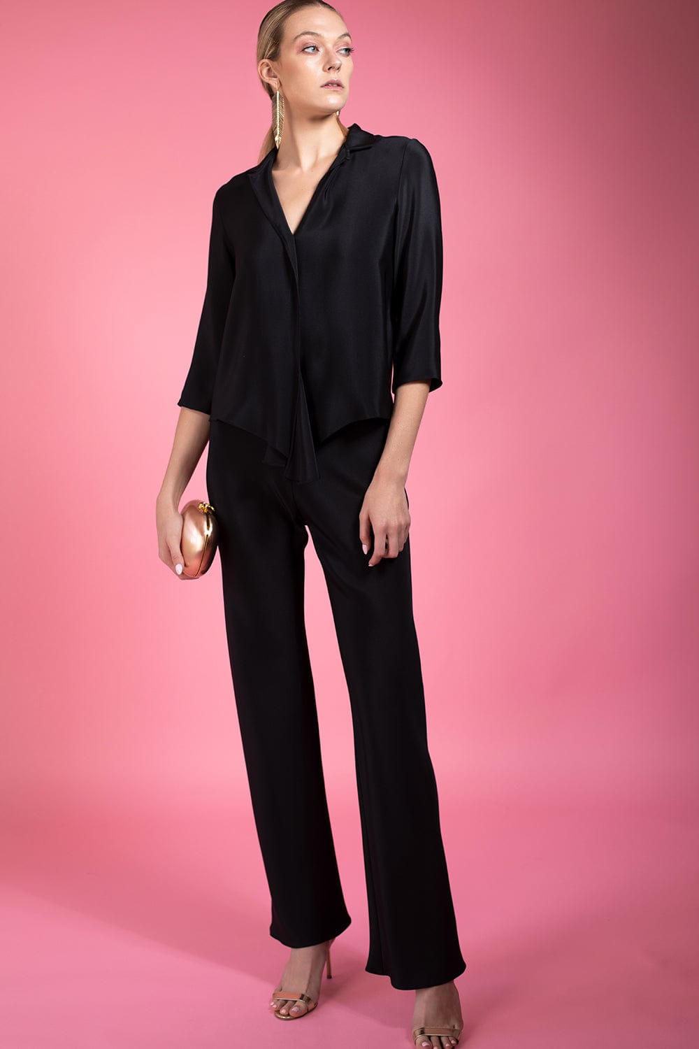 PETER COHEN-Frolic Top - Black-