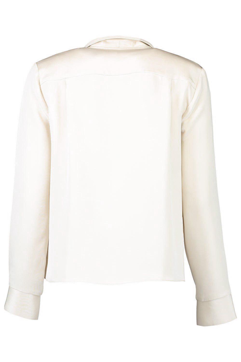 Cuff Blouse - Cream-CREAM-P-CLOTHINGTOPBLOUSE-PETER COHEN