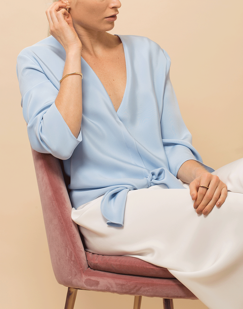 PETER COHEN-3/4 Length Sleeve Fling Blouse-