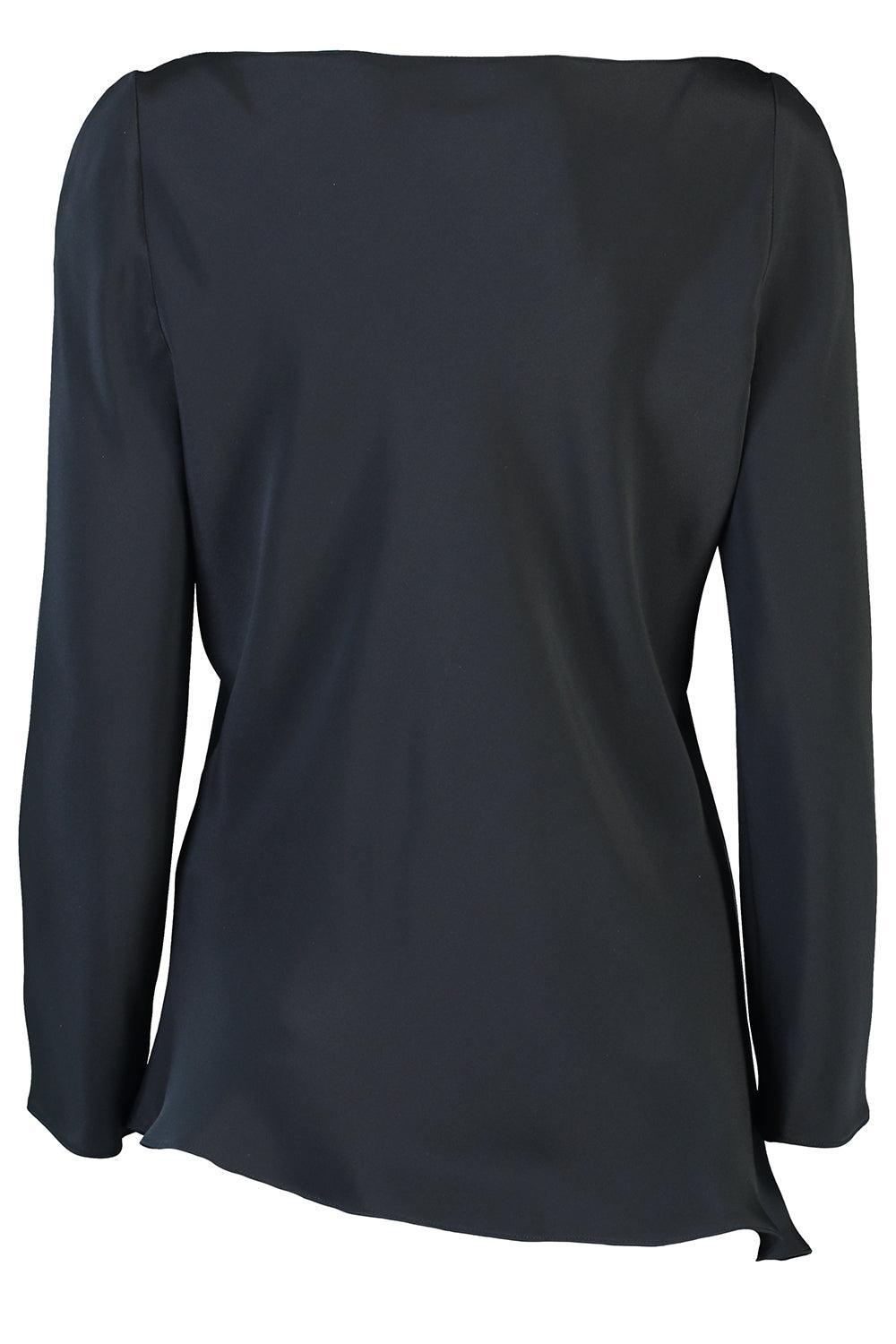 Asymmetrical Par Tunic - Navy-NAVY-L-CLOTHINGTOPBLOUSE-PETER COHEN