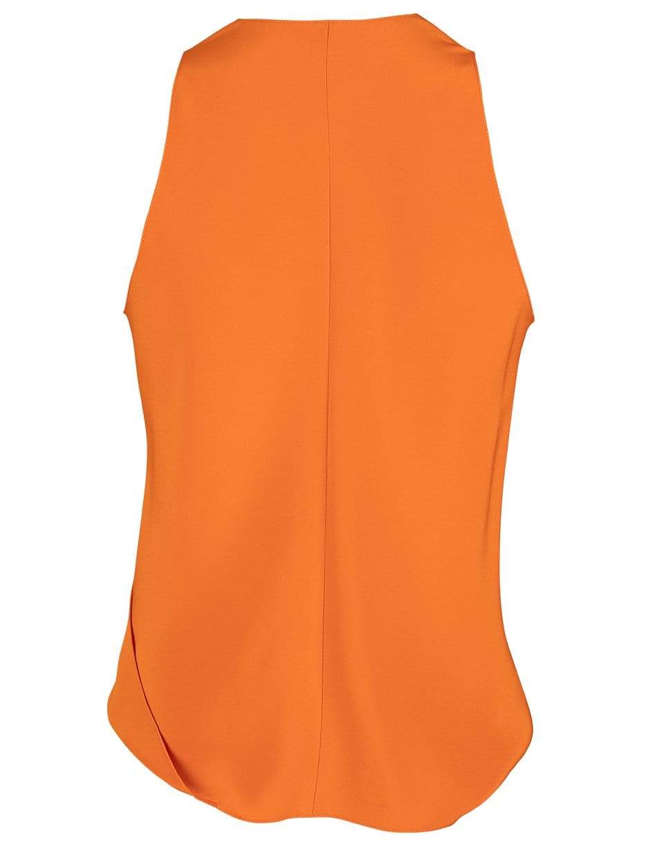 PETER COHEN-Papaya Sleeveless Crossover High Tide Top-