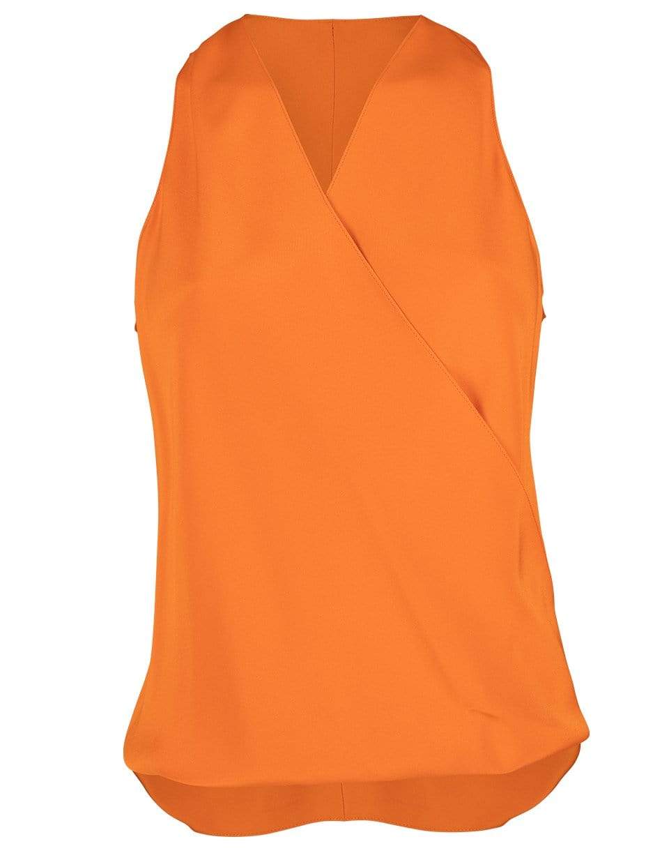 PETER COHEN-Papaya Sleeveless Crossover High Tide Top-