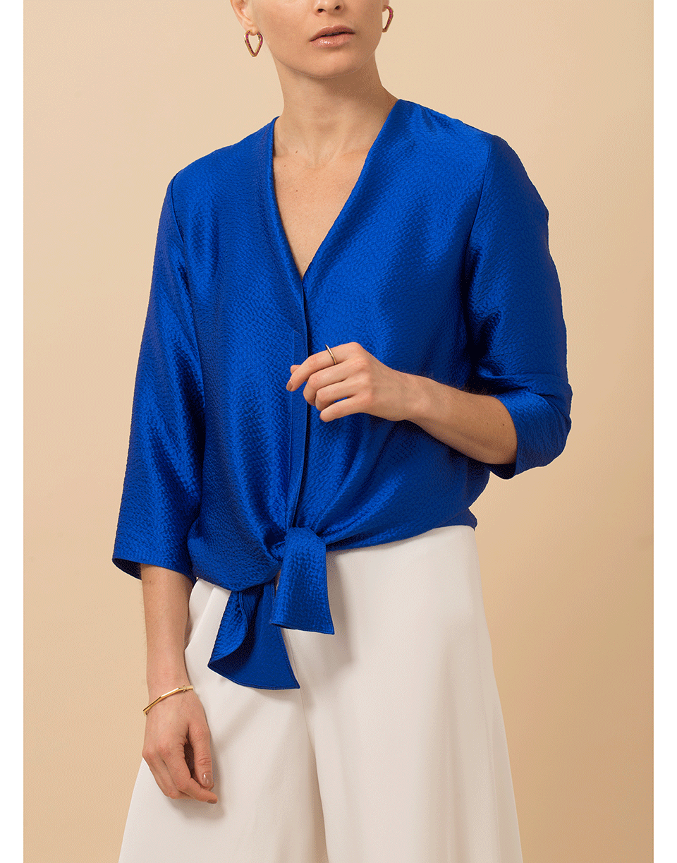 PETER COHEN-3/4 Length Sleeve Fling Blouse-