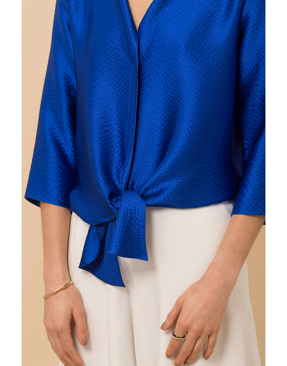 PETER COHEN-3/4 Length Sleeve Fling Blouse-