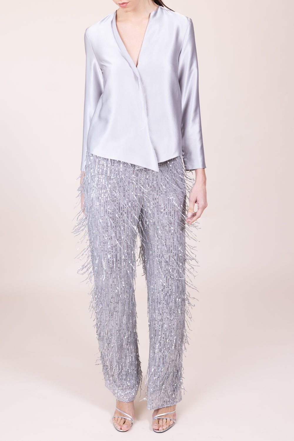 PETER COHEN-House Blouse - Silver-