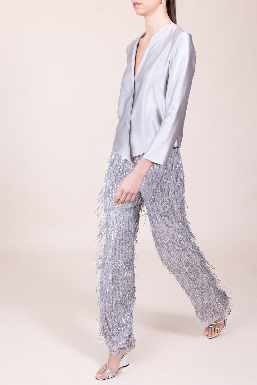 PETER COHEN-House Blouse - Silver-