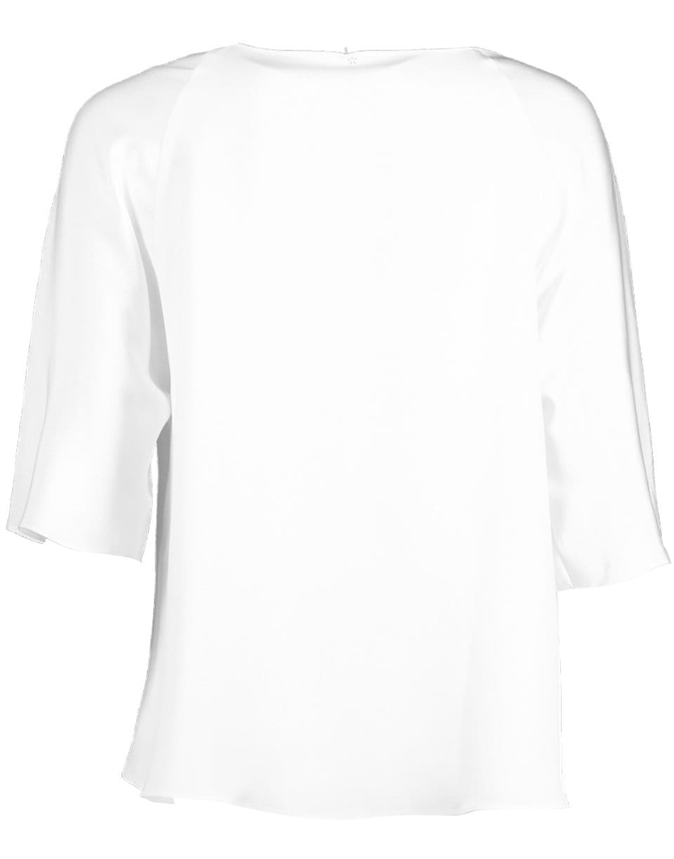 PETER COHEN-White Short Sleeve High-Low True Tee-