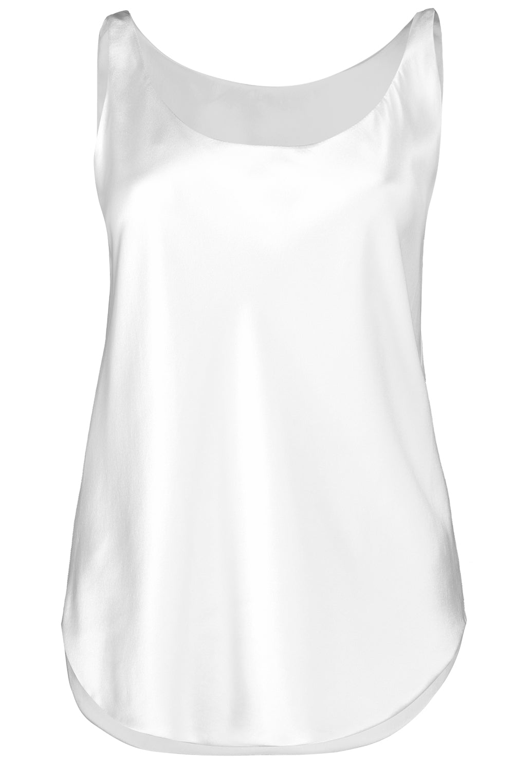 Shirt Tail Tank - White
