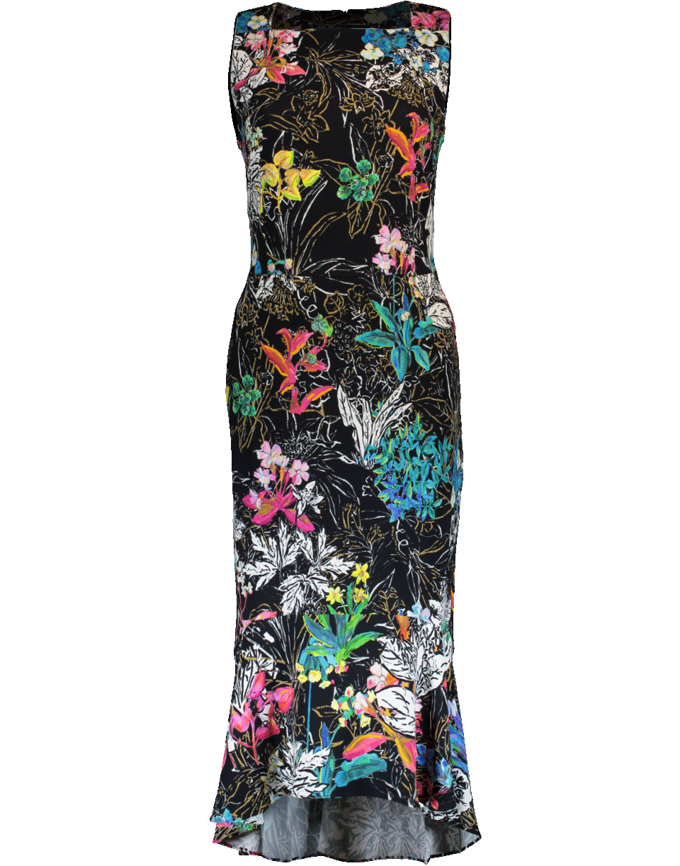 PETER PILOTTO-Kia Frill Dress-BLACK