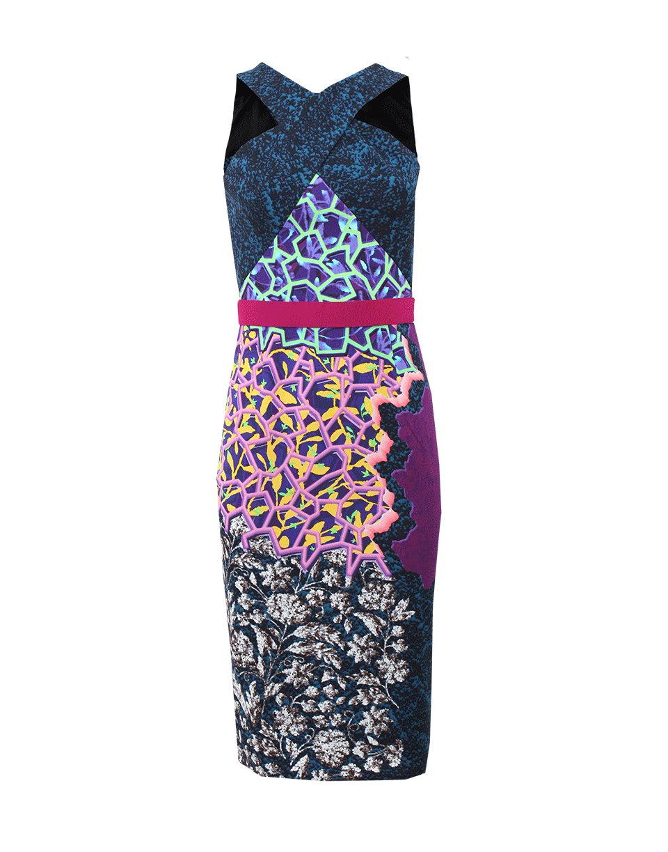 PETER PILOTTO-Criss-Cross Print Dress-
