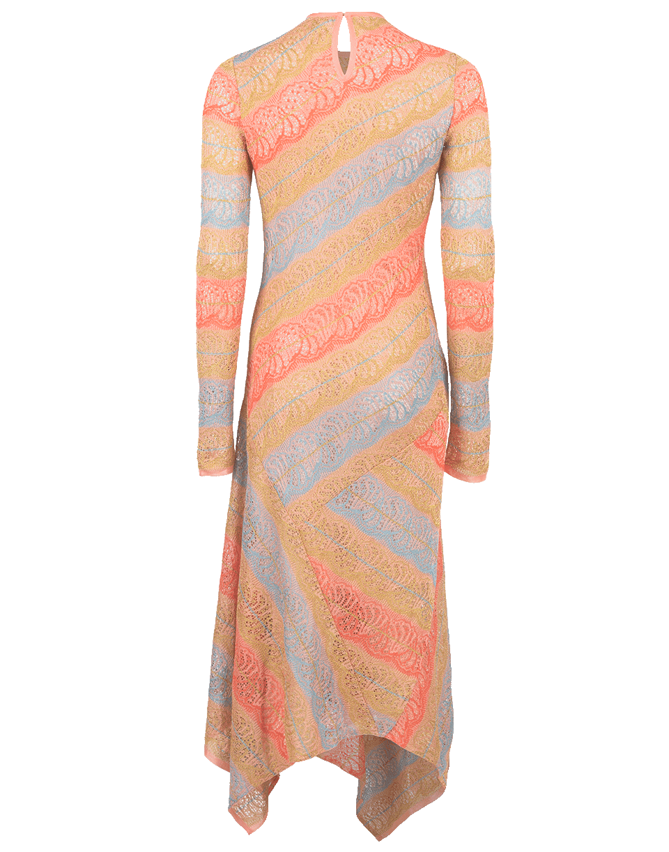 PETER PILOTTO-Lace Jacquard Knit Dress-PINK
