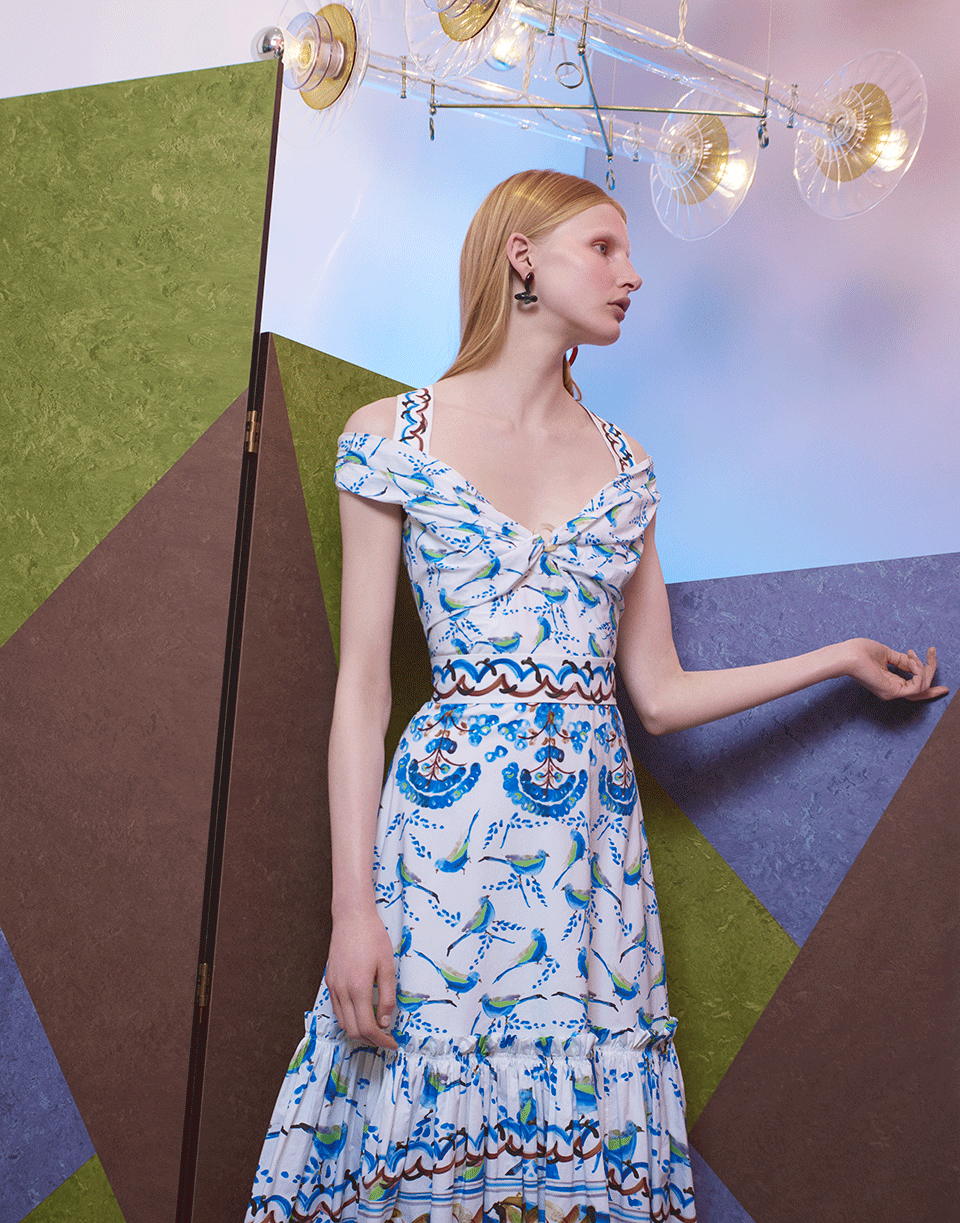 PETER PILOTTO-Bird Print Dress-