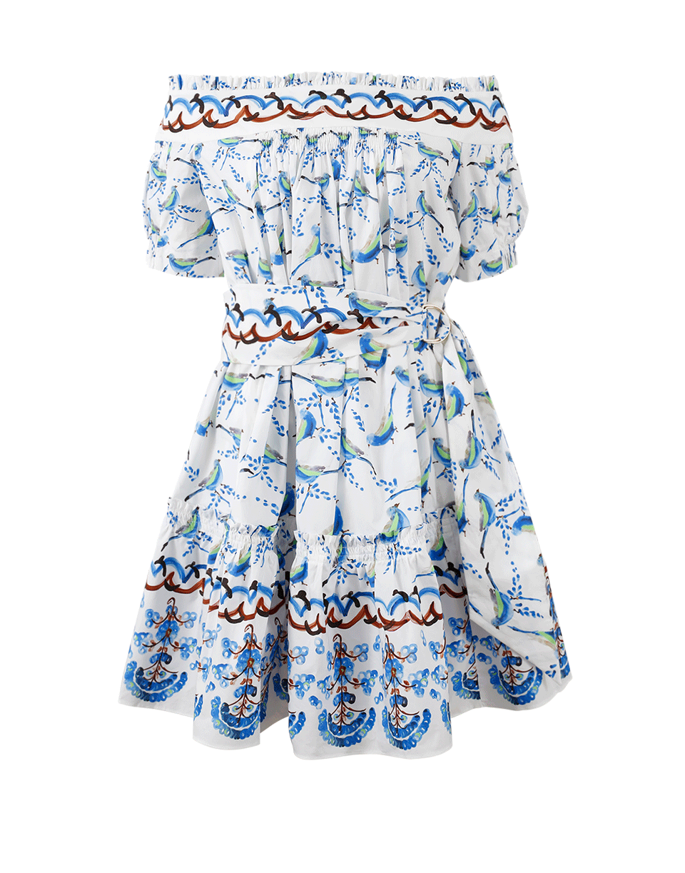PETER PILOTTO-Bird Print Off Shoulder Dress-