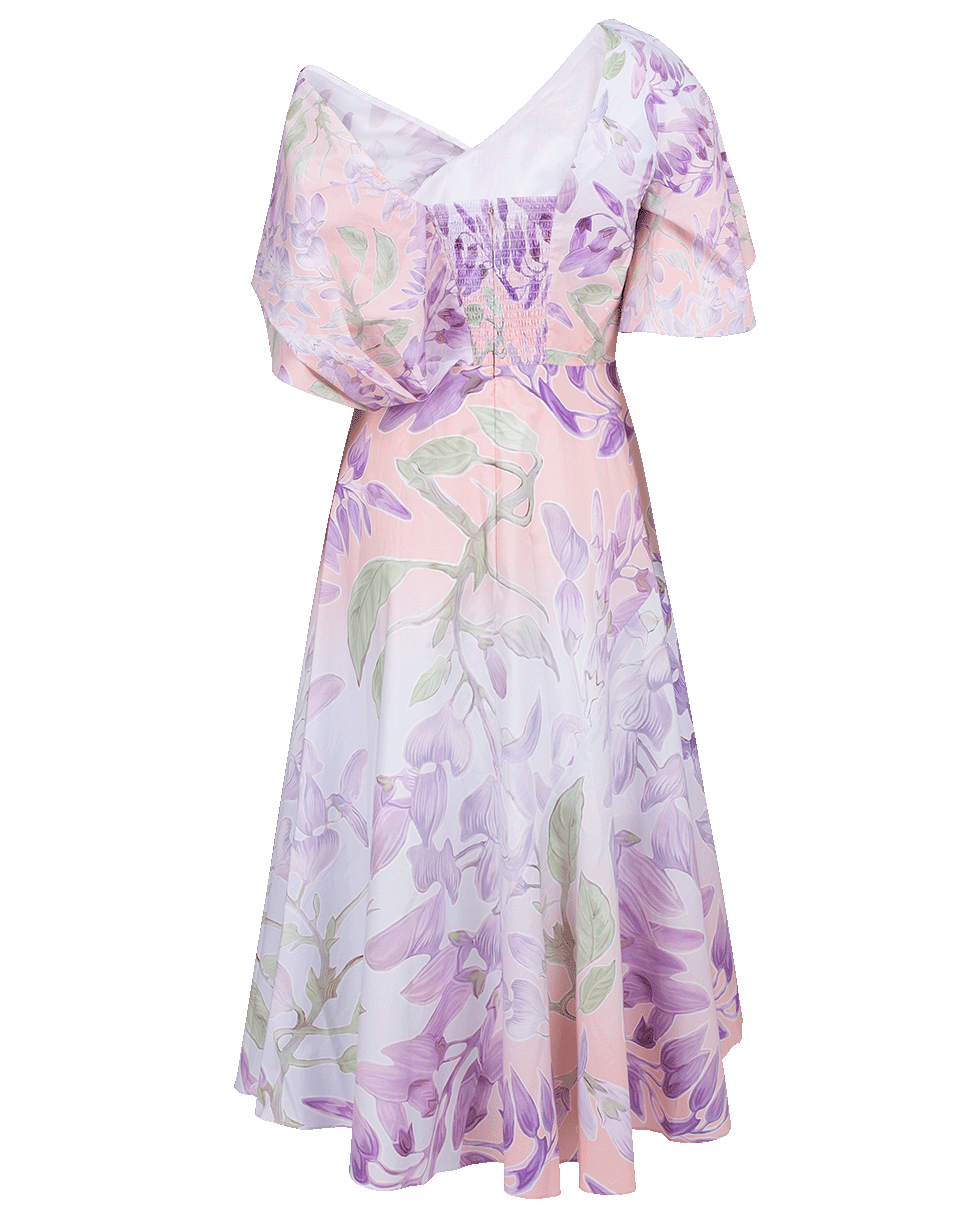 PETER PILOTTO-Floral Print Smock Back Dress-