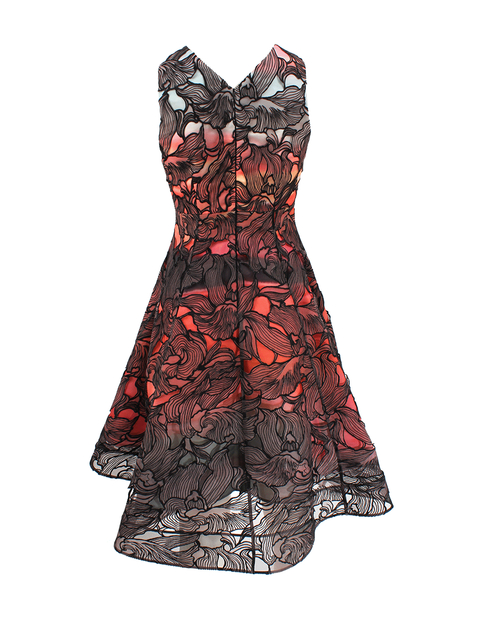 PETER PILOTTO-High-Neck Eclipse Dress-ORCHBLK