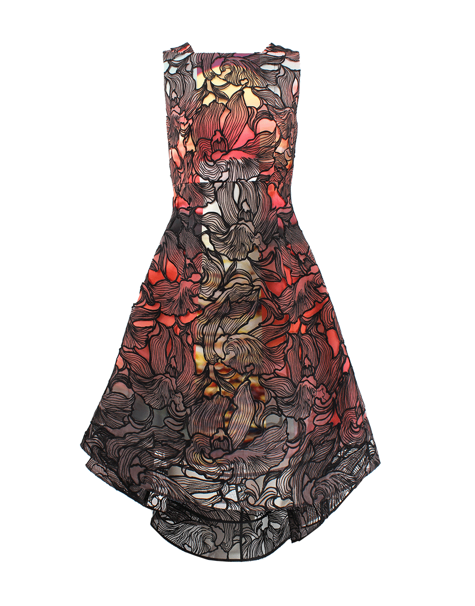 PETER PILOTTO-High-Neck Eclipse Dress-ORCHBLK