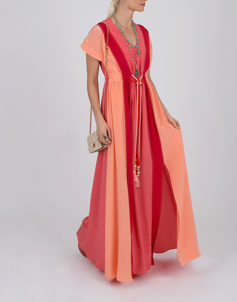 PETER PILOTTO-Silk Caftan Gown-