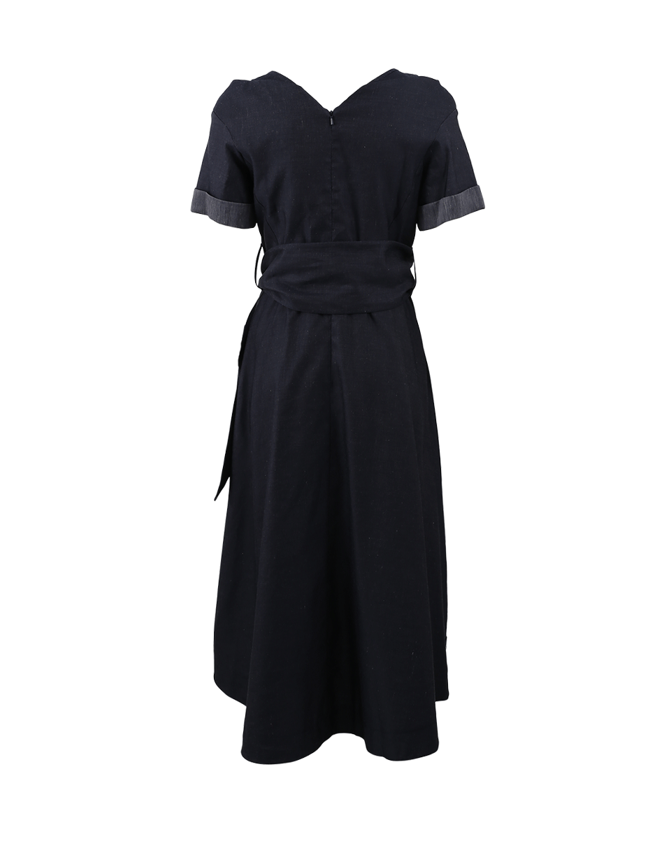 PETER PILOTTO-Cotton Linen Dress-