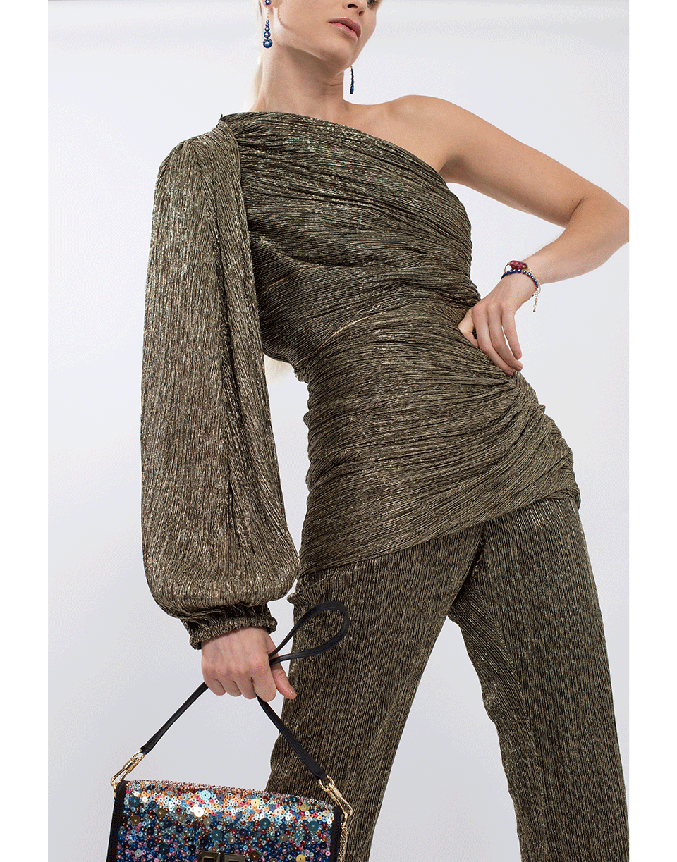 PETER PILOTTO-Metallic Jersey Trouser-