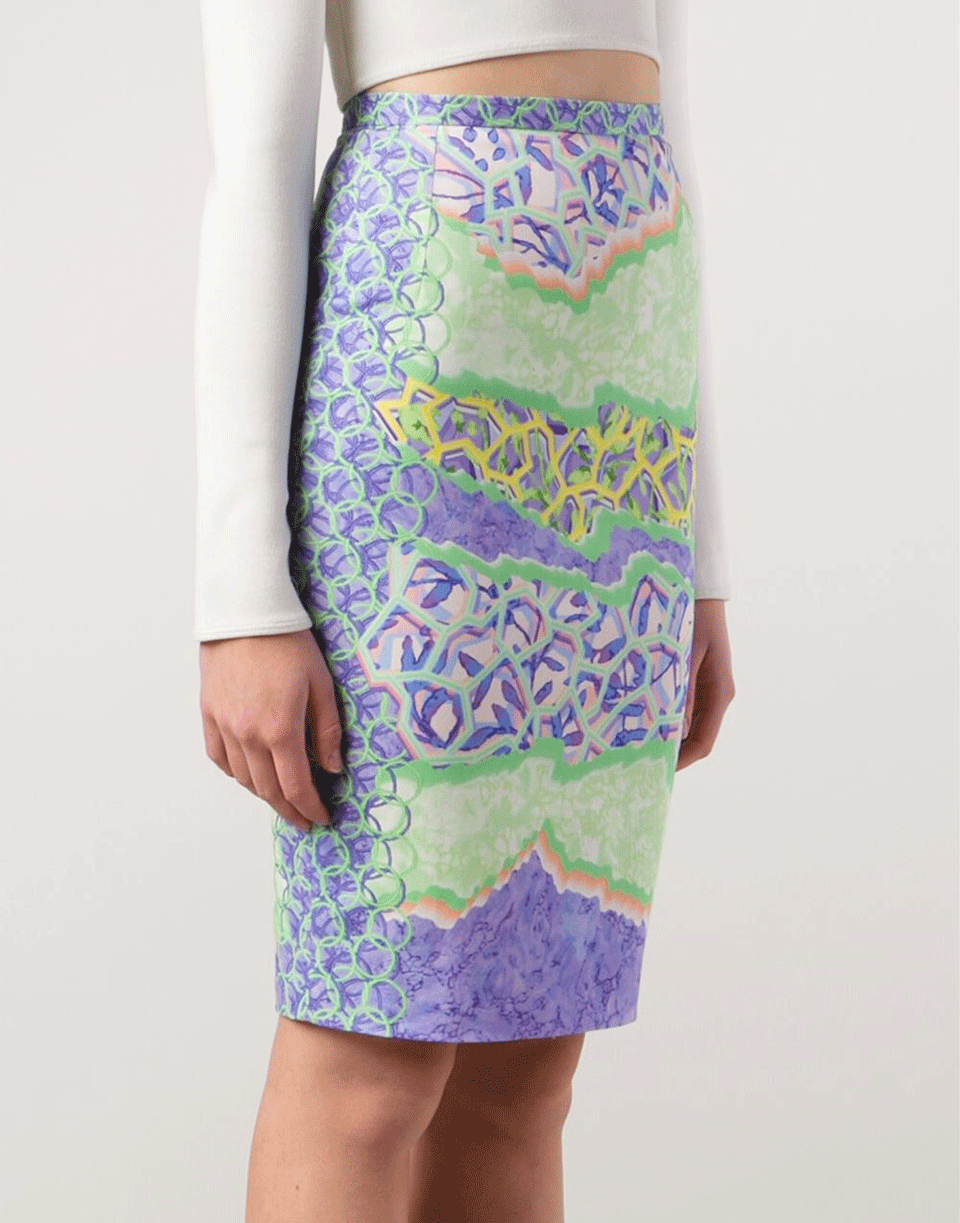 PETER PILOTTO-Printed Pencil Skirt-