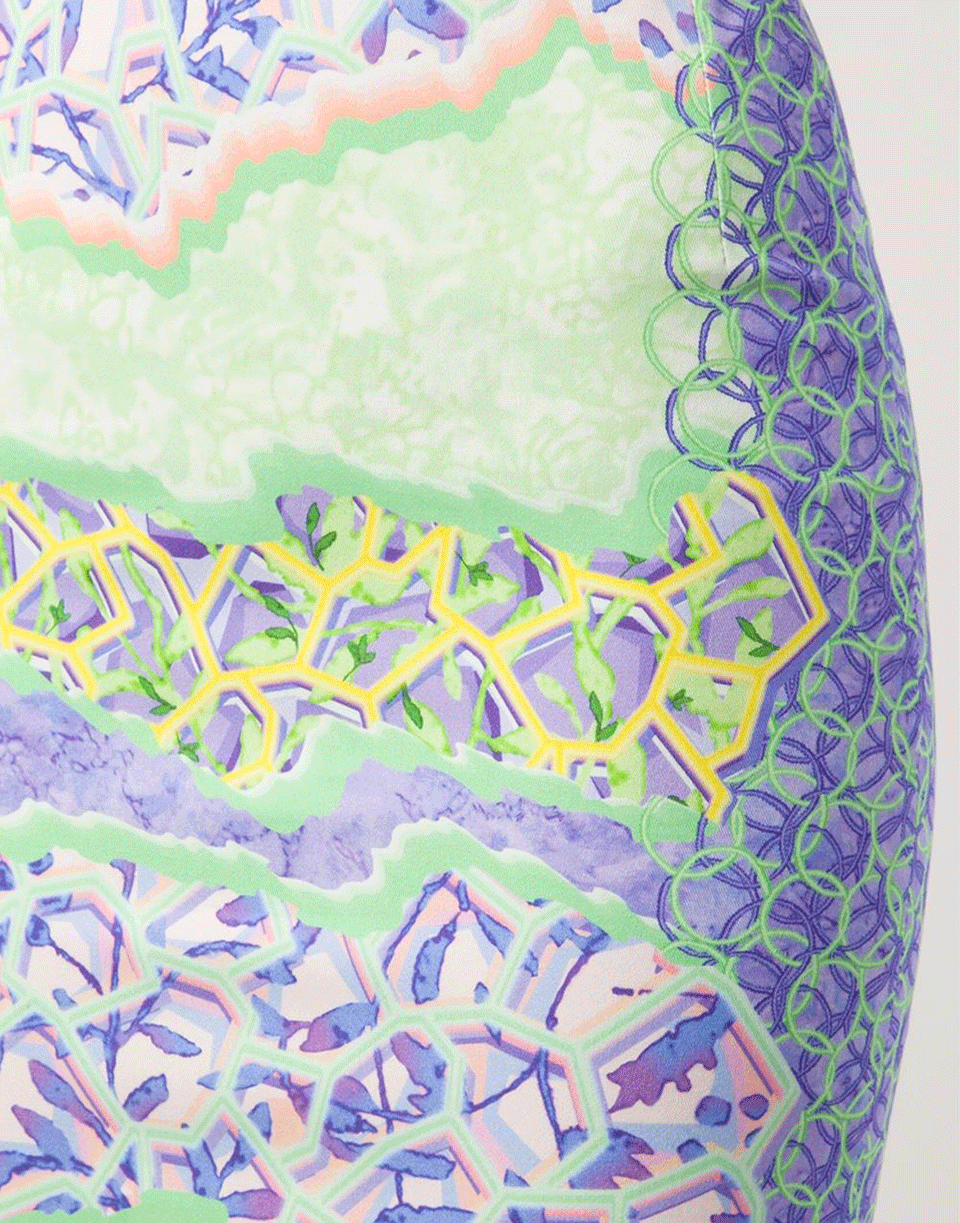 PETER PILOTTO-Printed Pencil Skirt-
