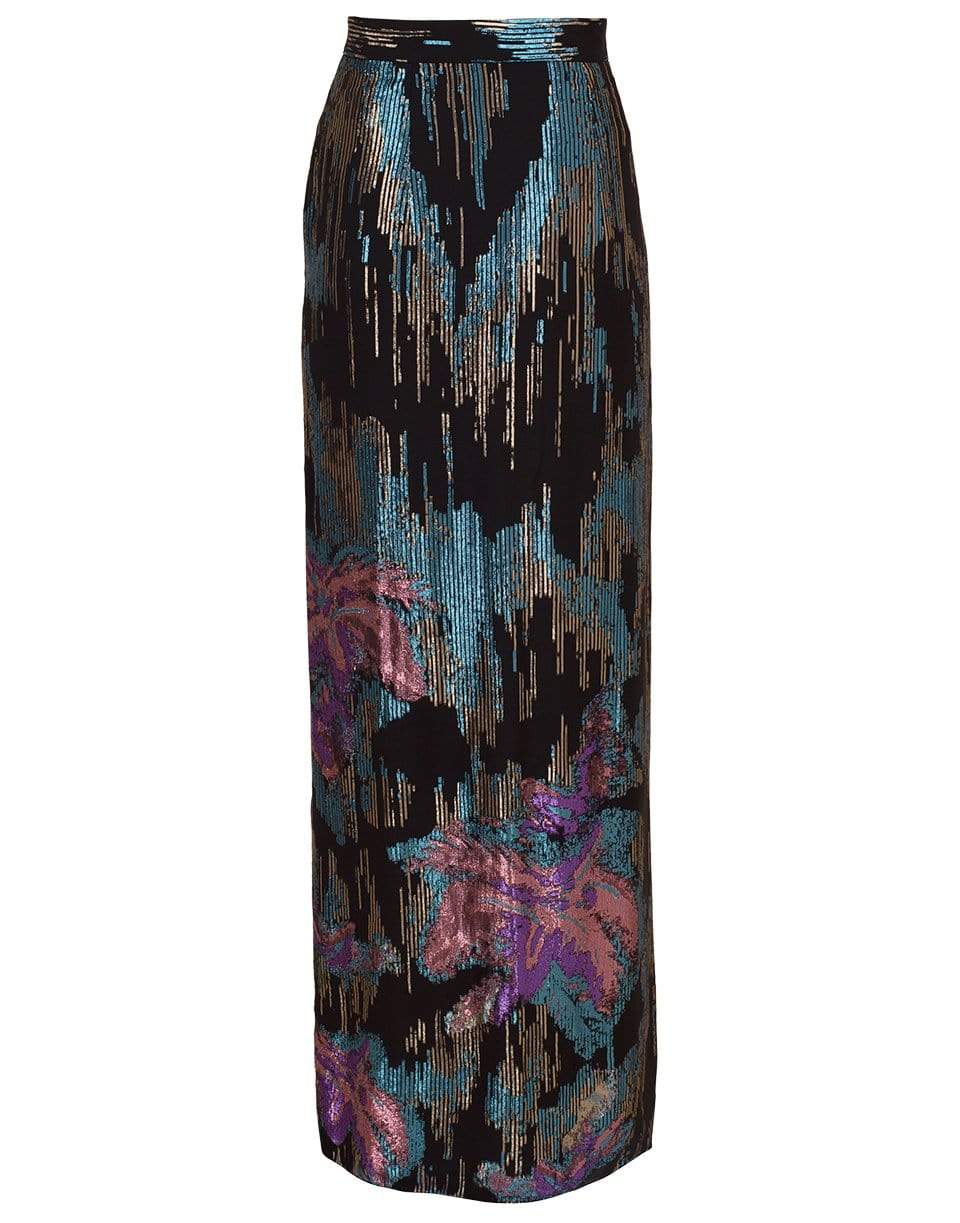 PETER PILOTTO-Fireworks Front Drape Maxi Skirt-