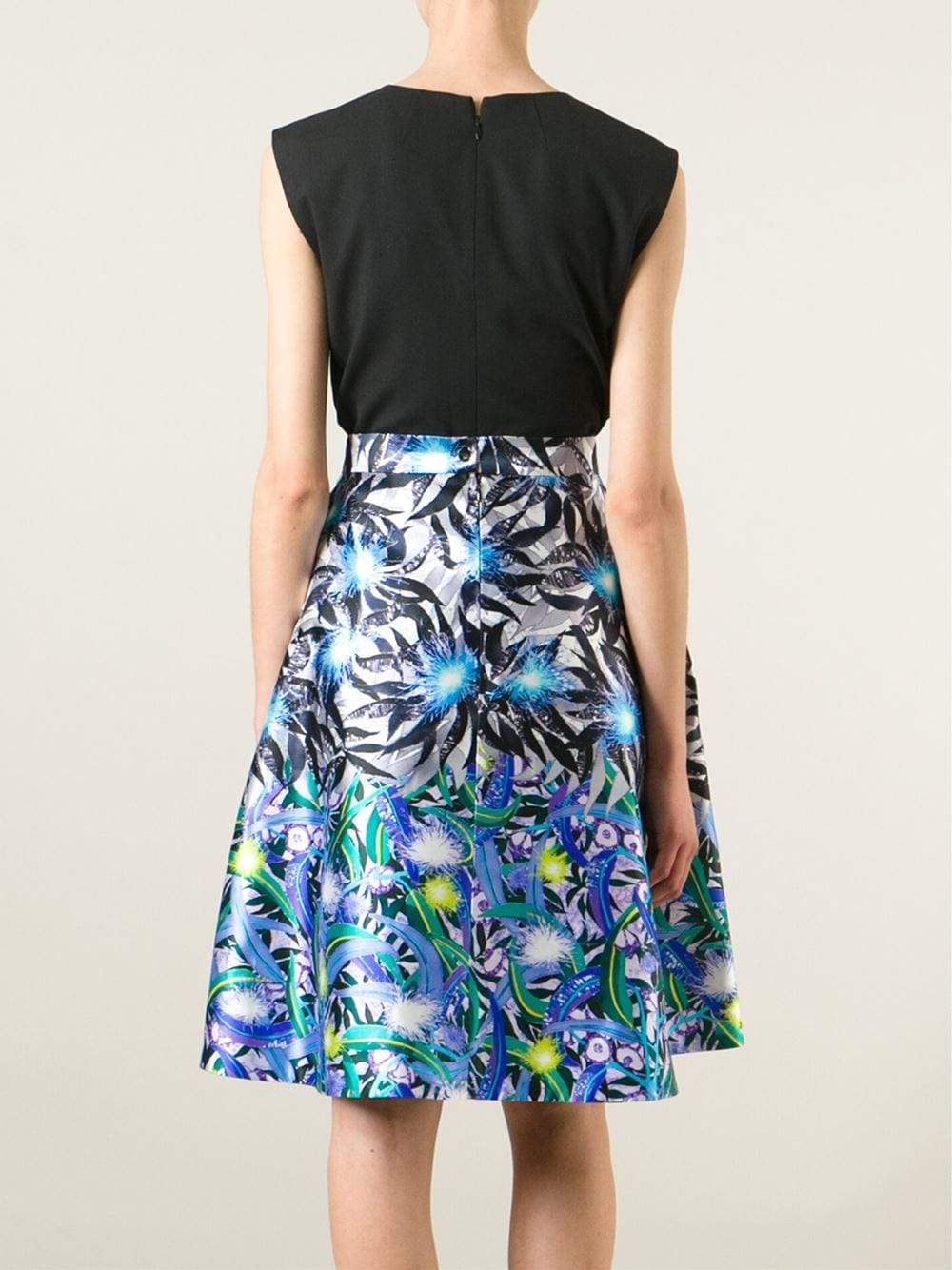 PETER PILOTTO-Print Circle Skirt-EUCALYPT