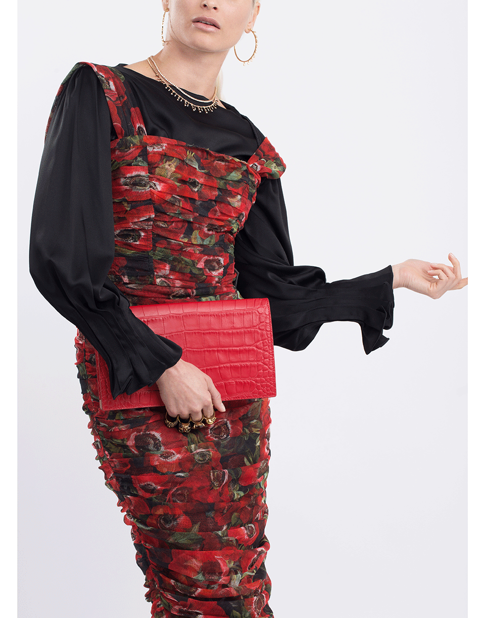 PETER PILOTTO-Satin Drape Blouse-