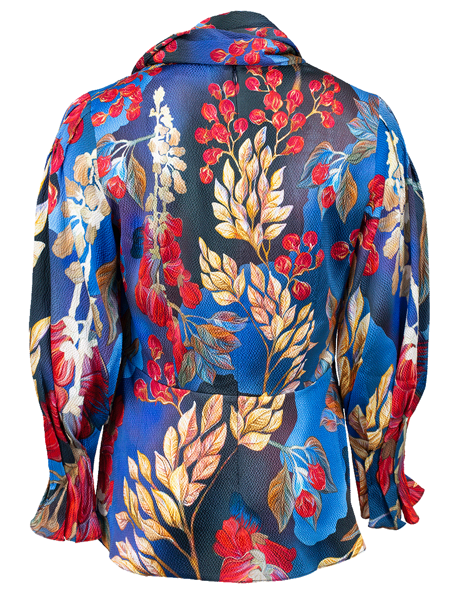 PETER PILOTTO-Silk Tie Neck Blouse-
