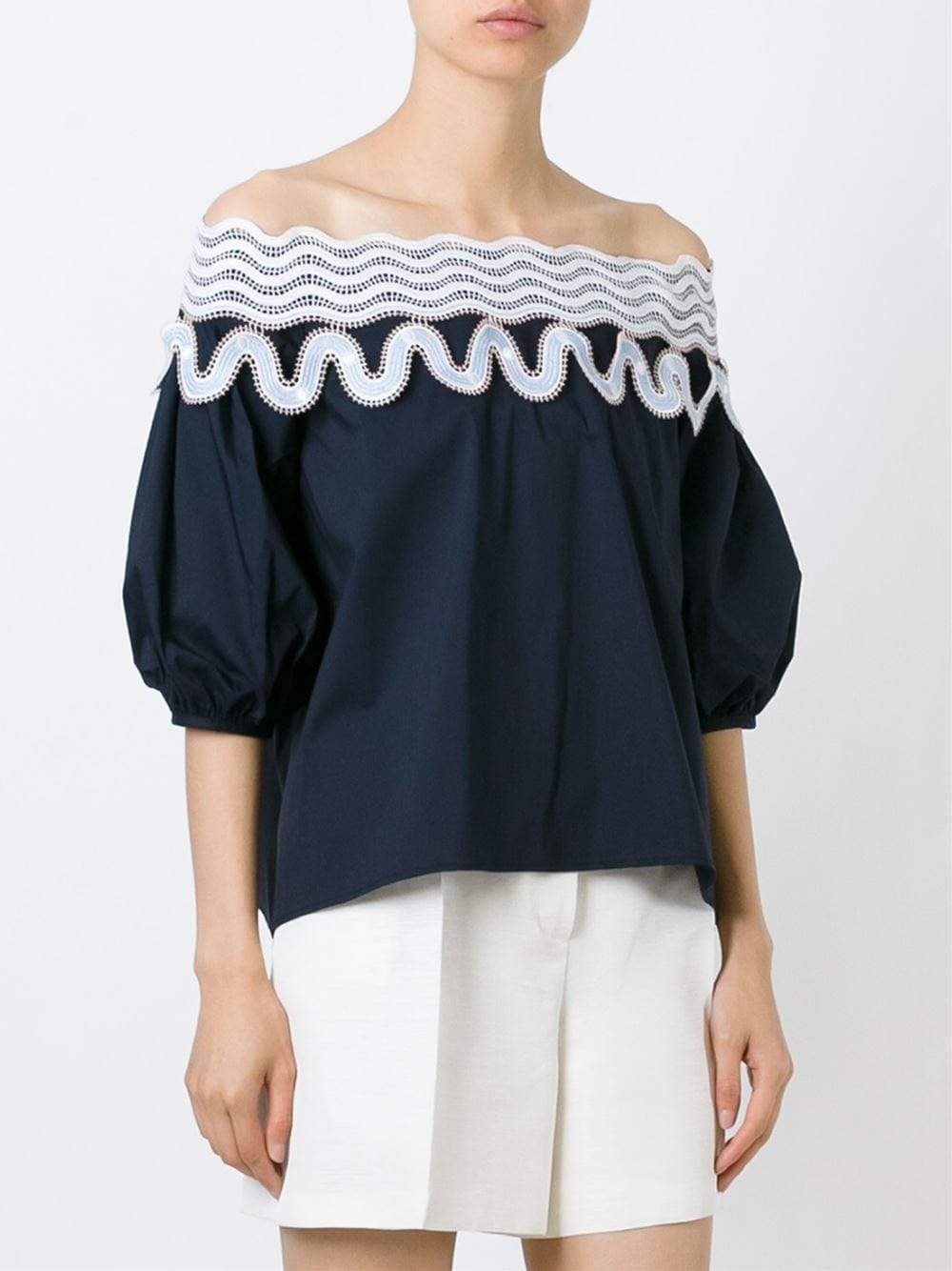 PETER PILOTTO-Pallas Off The Shoulder Blouse-