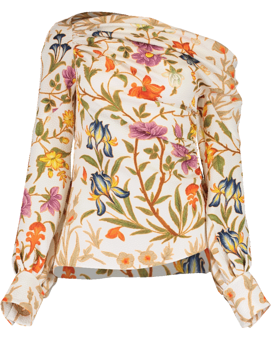 PETER PILOTTO-Printed Asymmetrical Blouse-