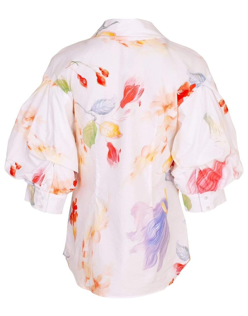 PETER PILOTTO-Oversized Collar Printed Shirt-