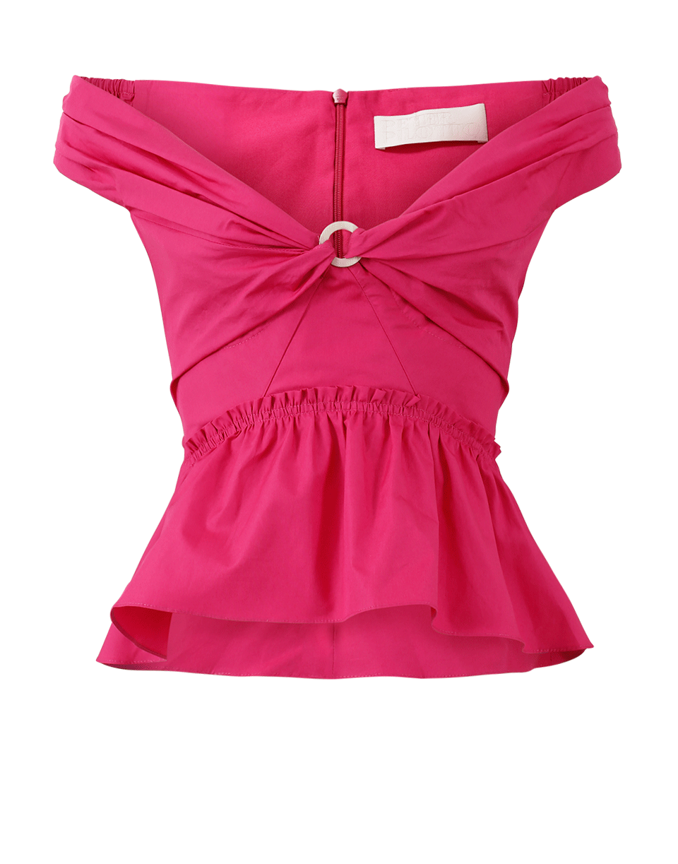 PETER PILOTTO-Cotton Peplum Top-